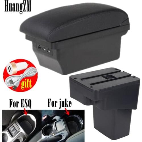 For Infiniti ESQ armrest box for NISSAN juke armres box car interior modification dedicated esq rechargeable USB telescopic