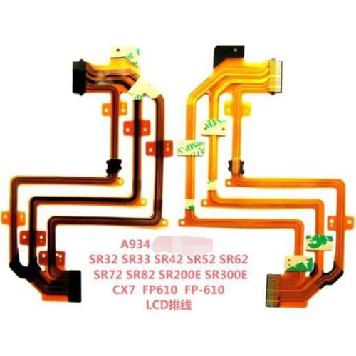 LCD Hinge Rotate Shaft Flex Cable for Sony DCR-SR32 SR33 SR42 SR52 SR62 SR72 SR82 SR190 SR200 SR290 SR300 Video Camera