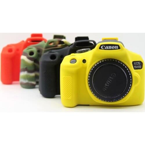 Silicone Armor Skin Case Body Cover Protector for Canon 1300D 1500D Rebel T6 Kiss X80 Digital Camera Digital Camera