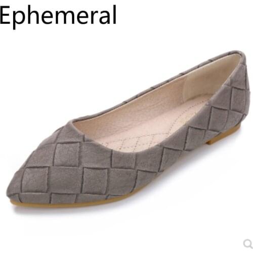 Ladies Wide Feet Plus Size Hand Made Shoes Pointy Toe Pleated Flats Soft Slip-ons Dancing Shopping Footwear 48 2 Green Pink Cute