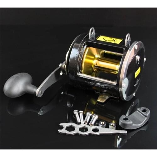 Spinpoler Trolling Fishing Reel Saltwater Carp Sea Fishing Reel 8 Ball Bearing Drum Reel Boat Reel Right Handle Drag Power 25KGS