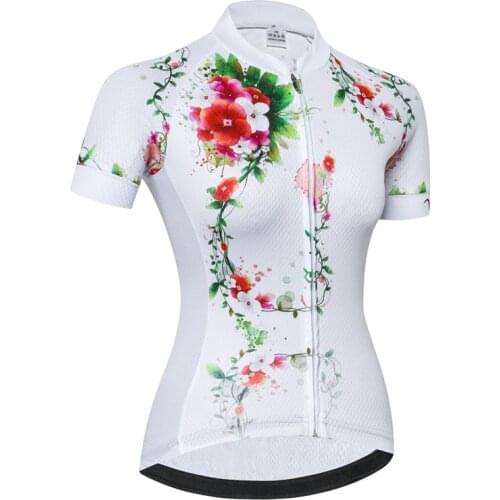 Cycling Jersey Women Summer Short sleeve MTB Road Sport Bike Jersey Shirts Top Ropa ciclismo quick dry Ladies Bicycle Clothing