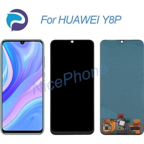 For HUAWEI Y8P LCD Display Touch Screen Digitizer Assembly Replacement 6.3" AQM-LX1 Y8P Y8 2020 screen display LCD