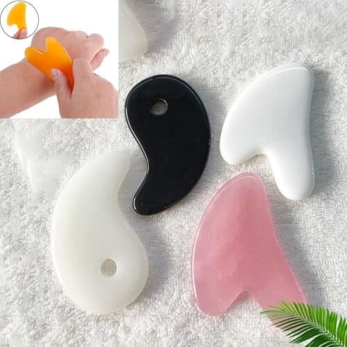 1Pcs Beeswax Guasha Scraping Massage Scraper Face Massager Acupuncture Gua Sha Board Acupoint Face Eye Care SPA Massage Tool