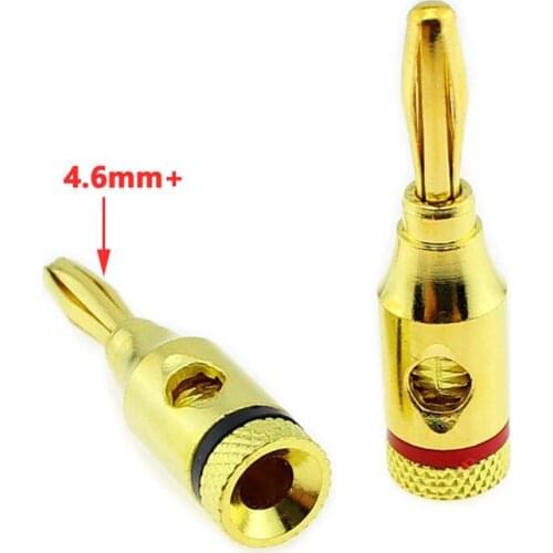 10pcs Audio Cable Connector Speaker Accessories Banana Plug Speaker Terminal Banana Connector Alloy