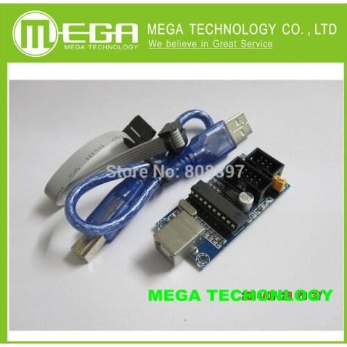 10pcs AVR Microcontroller special download USBtinyISP Downloader download cable USB interface