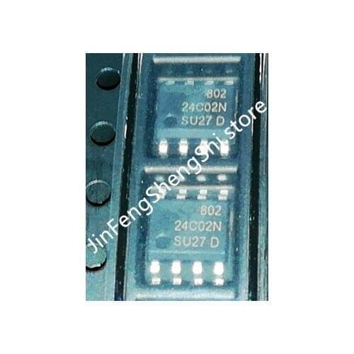 100PCS 24C02N AT24C02N AT24C02 AT24C02BN-10SU-2.7 24C02N-SU27 SOP8
