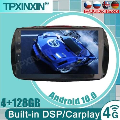 DSP 2 din Android 10 Car multimedia Player For Mercedes/Benz Smart Fortwo 2016 2017 2018 Radio GPS Navigation stereo Audio