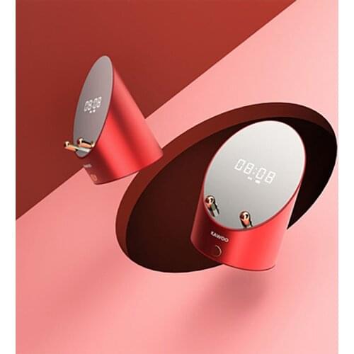 Wireless Bluetooth Speaker Electromagnetic Inductio Small Mini Alarm Clock Mini Voice Broadcast The Card Instert Vehicular Audio