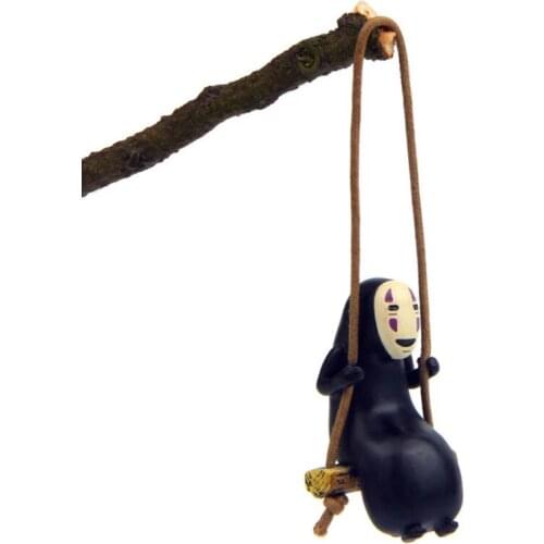 Anime Spirited Away No Face Man Figures Toys Miyazaki Hayao Swing No Face Man Action Figure Model Toys Decoration Car ornaments