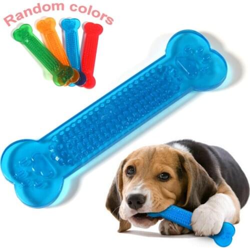 Hot Sale Pet Dog Chew Toys Rubber Bone Toy Aggressive Chewers Dog Toothbrush Doggy Puppy Dental Care For Dog Pet Accessories