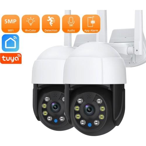 3MP Tuya IP Camera WiFi HD Security Camera Outdoor Mini CCTV Camera Smart Home Monitor Color Night Vision P2P Video Surveillance