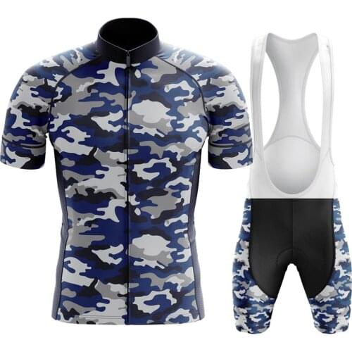 Camouflage Bike Uniform 2021 Mans Summer Short Sleeve Maillot Ciclismo Pro Team Cycling Clothing MTB Bike Riding Cycling Jersey