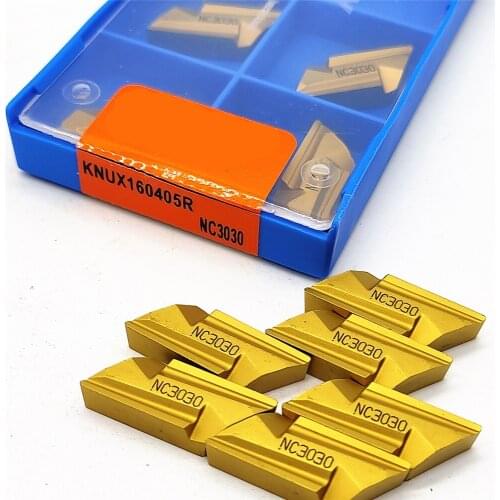 10PCS KNUX160405R NC3020 Carbide Insert High Quality Metal Turning Tool Transposition Super Hard KNUX160405R NC3030