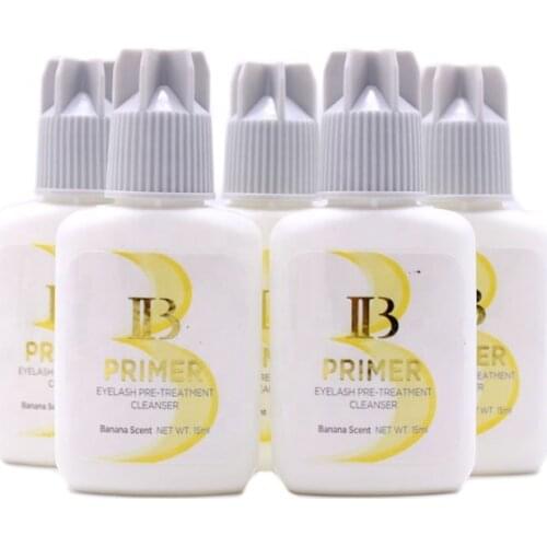 5Pcs 15ml IB Eyelash Extensions Glue Primer For Remove Oil Korea Reinforce Eyelash Transparent Cleanser Before Eyelash Grafting