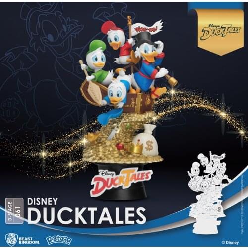 Beast kingdom Disney Donald Duck Jales Gold Edition band scene Desktop dolls Garage Kits Model Kits Collection Gift Toy