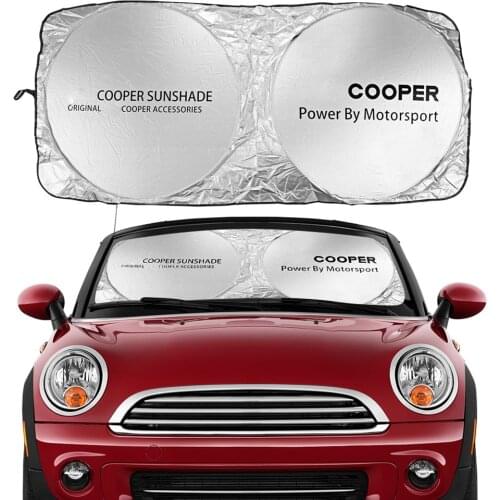 Car Windshield Sunshades Covers for Mini Copper F56 F54 F57 F55 F60 R50 R52 R53 R55 Automatic Front Window Sunshades Accessories