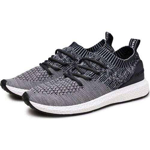 Men Sneakers Breathable Casual Shoes No-slip Air Mesh Lace up Wear-resistant Casual Shoes Lightweight Comfortable Walking Shoes
