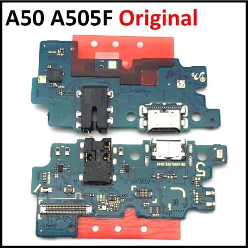 For Samsung A50 A505F Micro USB Charger Dock Connector Charging Port Microphone Flex Cable Replacement Parts