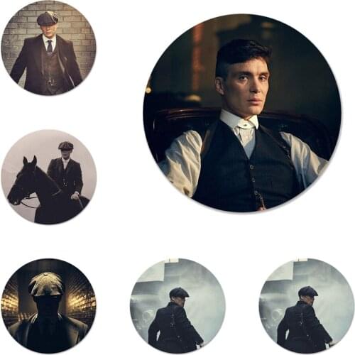 Peaky Blinders Icons Pins Badge Decoration Brooches Metal Badges For Backpack Decoration 58mm