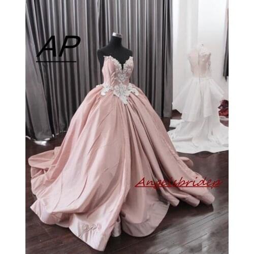 ANGELSBRIDEP Deep V-neck Quinceanera Dresses Vestidos De 15 Anos Sexy Off-Shoulder Appliques Bodice Full-Length Debutante Gowns