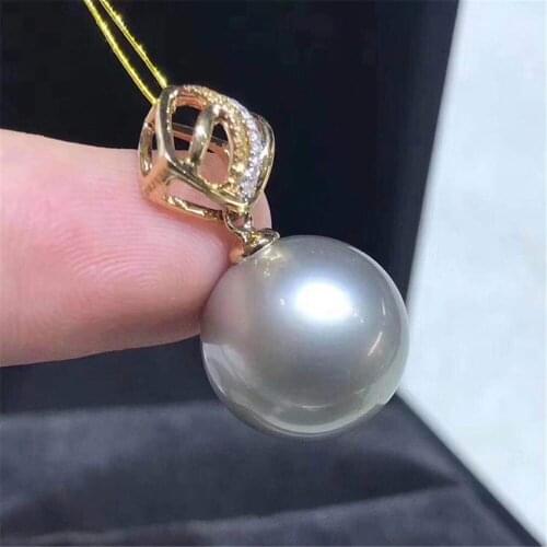 1PCS S925 Sterling Silver Pearl Tray Charm Connector Bail Pendant Clasp DIY Necklace Jewelry Making Accessories