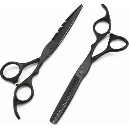 Professional 440c Classic 6 & 5.5 inch cut hair scissors set cutting barber makeup tools thinning shears hairdressing scissors