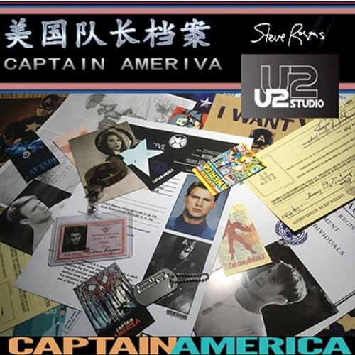 Superhero Cosplay Steve Rogers Archives Aegis File Bag Folder Private File Document Paper Craft/Card Making Props Accessories