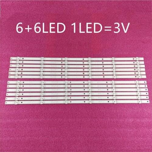 LED Backlight strip 6 lamp For 4708-K550WD-A3213K31 55PUF6051/T3 4708-k550wd-a3213k21 a3213k31 K550WD7 55PFT6100