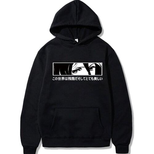 Japanese anime Attack on Titan Hoodie Japanese Anime Long Sleeves Loose Sweatshirt Unisex Clothes streetwear cartoon hoodies