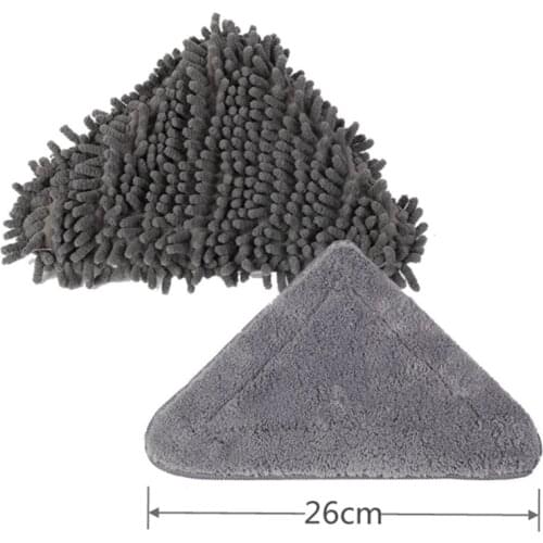 26cm Triangle Chenille Cloth Dust Mop Replacement Head Pads Large Glass Cleaning Microfiber Sweeping Rags Towel Floor Home Flat