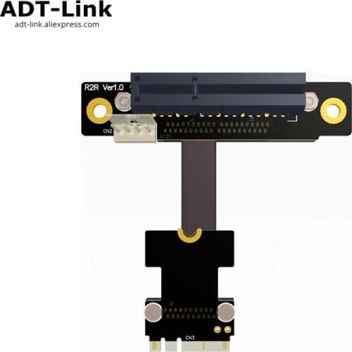 Angled Riser PCI-e x4 To M.2 WiFi Key A.E A+E Adapter Card Riser Extender Gen3.0 Cable M2 AE pcie 4x For PCI-E 1x 2x 4x 8x 16x