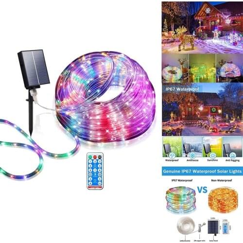 Solar Led Rope Lights Waterproof,Led Rope Lights Outdoor,Led Fairy Lights Outdoor,PVC Tube Solar Lights