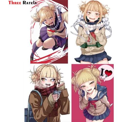 Three Ratels F512 Funny Cute Toga Himiko Boku No Hero Academia Sticker For Bmw E90 Trunk Waterproof property Anti Scratch Film