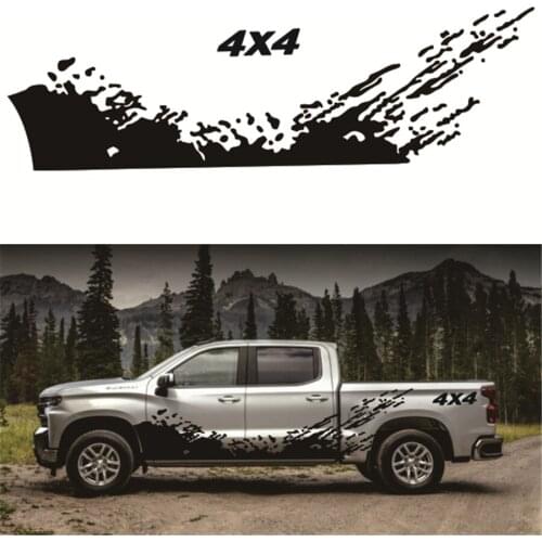 1 Pair Graphics Vinyl Decal Truck Decal Auto Styling Decoration Accessories for Dodge 4x4 Off Road for Pickup