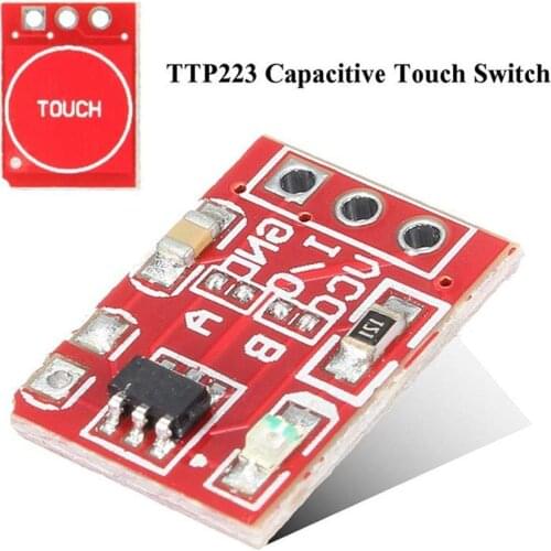 10/50/100PCS/LOT NEW TTP223 Touch button Module Capacitor type Single Channel Self Locking Touch switch sensor