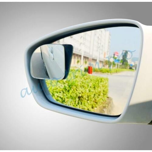2PCS Auto Truck Accessories Clear Rear Side View Blind Side Mirror Wide Angle Trim
