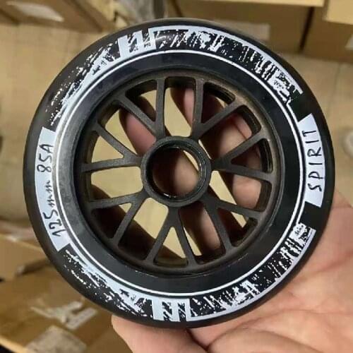 2 pcs/lot 125mm High Elasticity Rebound Skating Wheel for Inline Speed Skates Marathon Roller using 608 bearing 85A for MPC PS