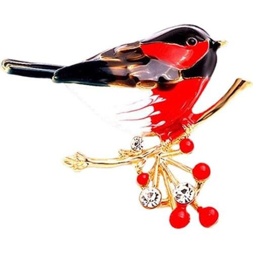 2021 Hot Sales Multicolor Bird Brooch Pins High Quality Enamel Ainmal Brooches Fashion Jewelry Gift For Women Girls Cloth Decor