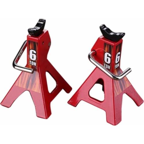 6 Ton Simulated Jack Metal Mini Jack Stands Decoration Repairing Tool for 1/10 RC Crawler Car Traxxas TRX4 Axial SCX10 Tamiya CC