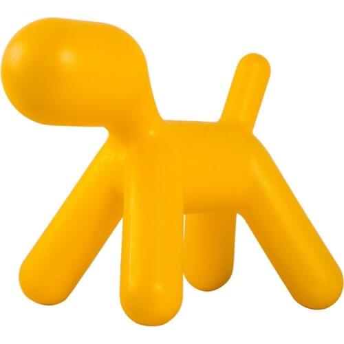 46CM Abstract Balloon Dogs Figurine Stool Dog Statue Art Sculpture PVC Craftwork Living Room Decoration R444