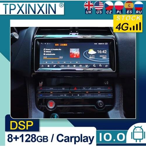 For Jaguar XE 2016-2019 Android 10 Car Stereo Car Radio with Screen Car GPS Navigation Tape Recorder Head Unit