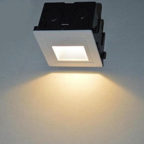 Free shipping 3W LED footlights embedded corner lamp LED outdoor lights LED step light steps IP67 Waterproof 16pcs/lot