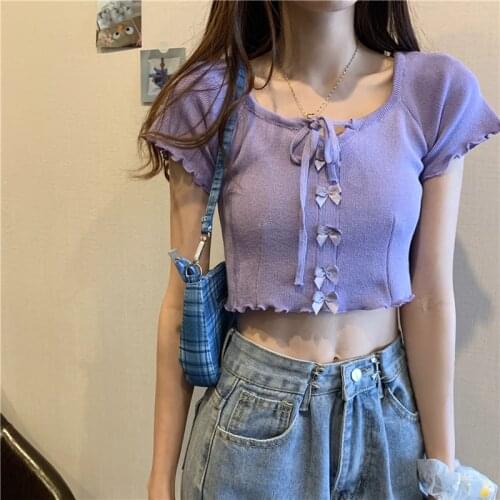 BKCJQA Women's Knitted T-shirts