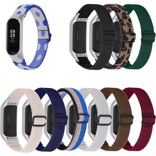 Bracelet for mi band 5 Strap Nylon Sport loop watch Belt pulsera correa Miband 5 strap Wristband for xiaomi Mi band 4 3 Bracelet