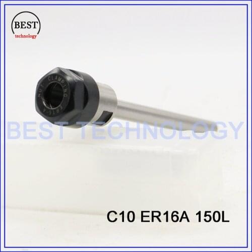 C10 ER16A 150L Collet Chuck Hoder Straight Shank Chuck Collect Extension Rod ER16 Collet ER16A Nut for CNC Milling