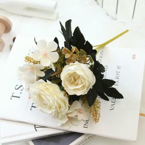 Flowers Artificial Flowers For Wedding Home Hydrangea Party Peony Rose