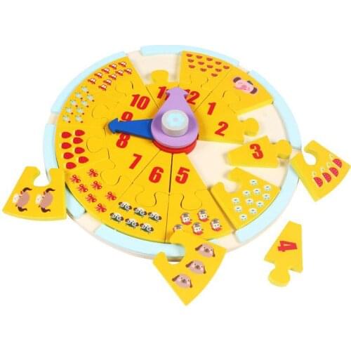 Childrens solid wood cartoon shape jigsaw puzzle toy parent-child interactive game toy