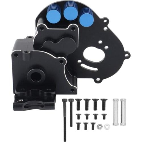 Metal Transmission Case Gearbox Upgrade Parts Set for 1/10 Traxxas 2WD Slash Rustler Stampede Bandit,1