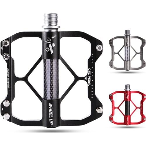 MTB Mountain Bike Pedal CNC 3 Bearings BMX Anti-skid High Strenth Ultralight Bicycle Pedal 6061 Aluminum Alloy Bicycle Part